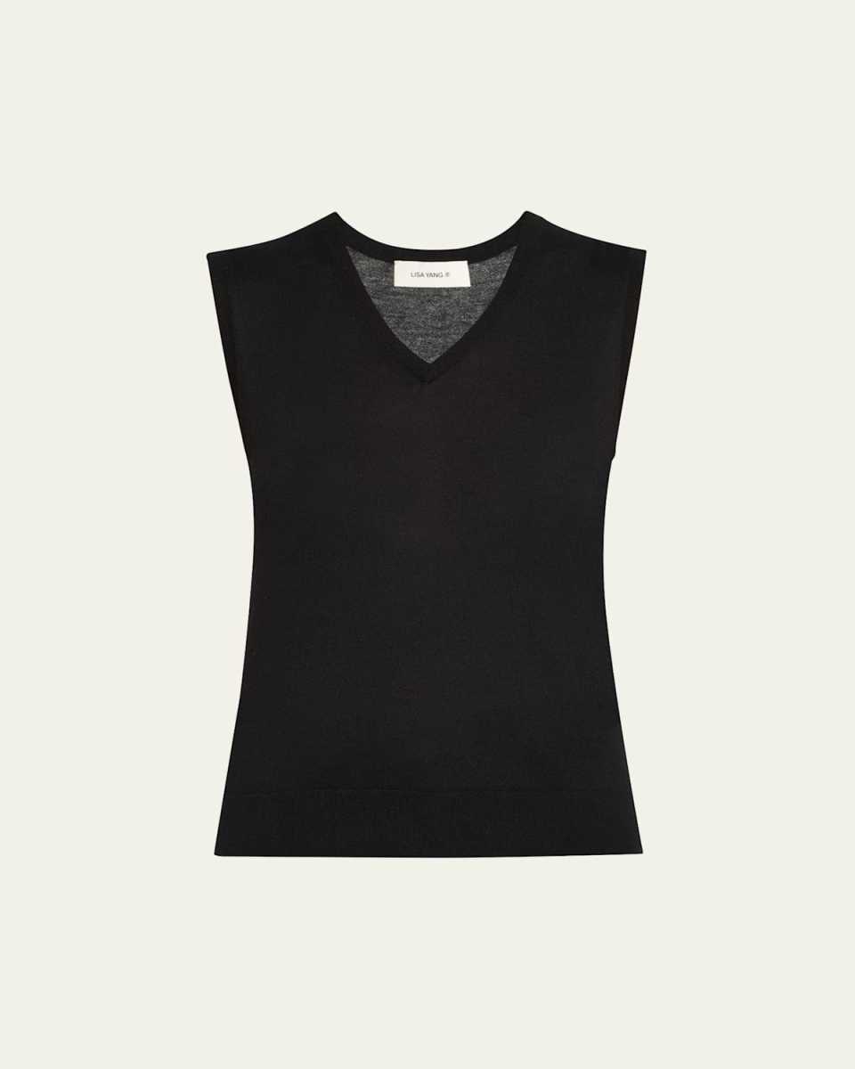 Lauri Sleeveless Cashmere Top